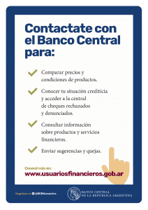Contactate con el Banco Central